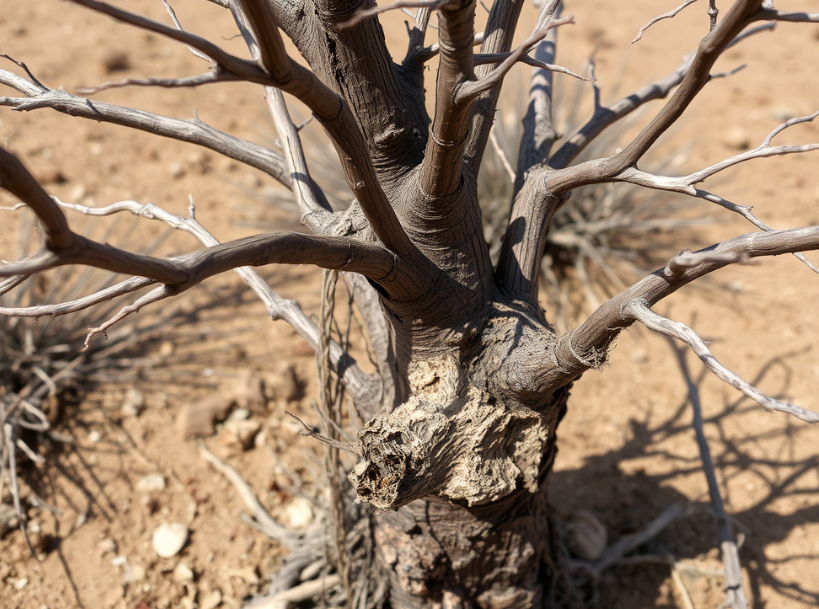 A picture of dead tree.